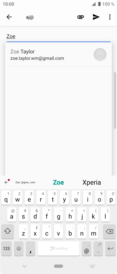 Press the required contact.