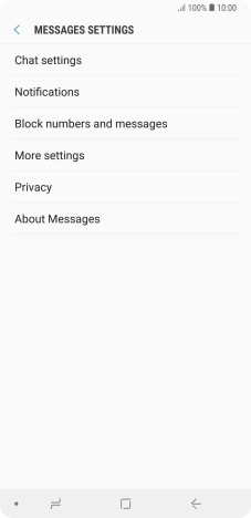 Press More settings.