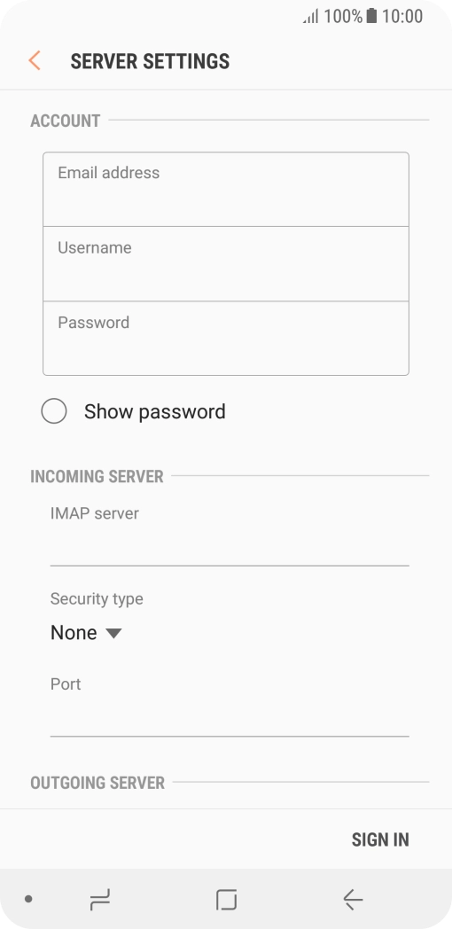 Press the field below 
