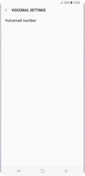 Press Voicemail number.