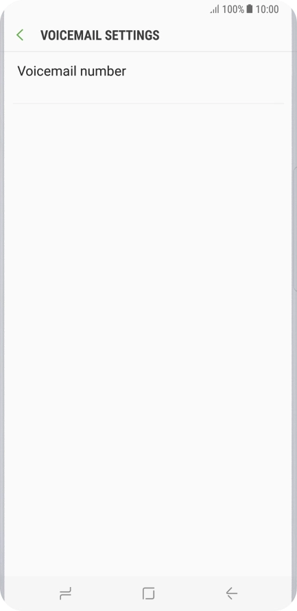 Press Voicemail number.