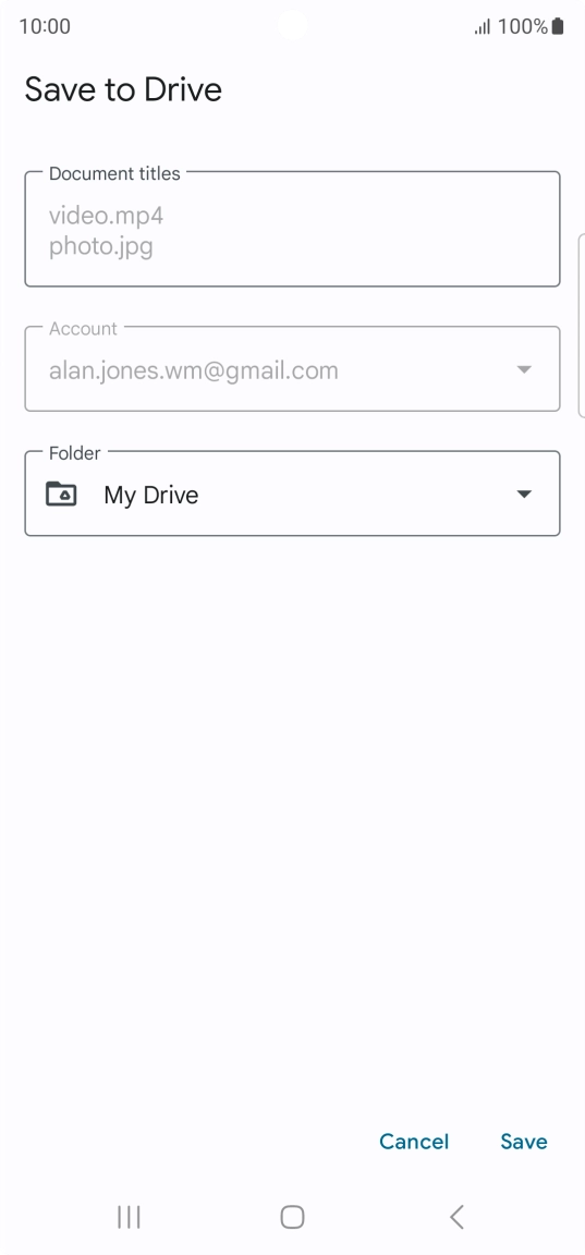 Press the field below 