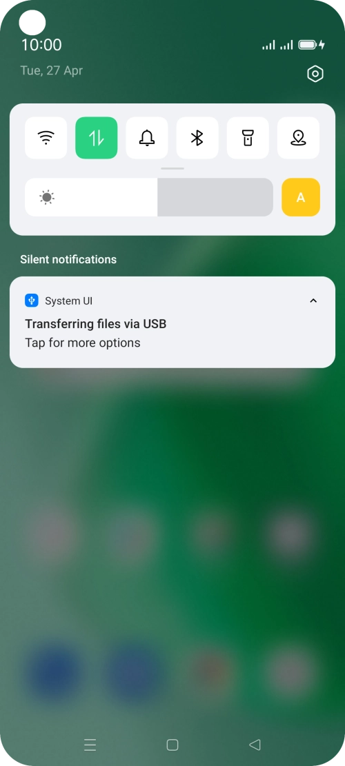 Press Tap for more options.