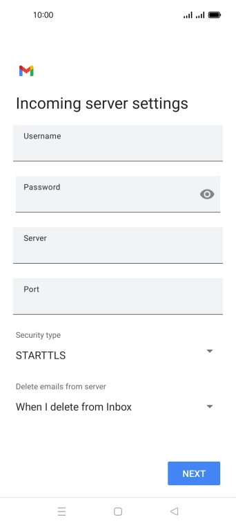 Press the field below 