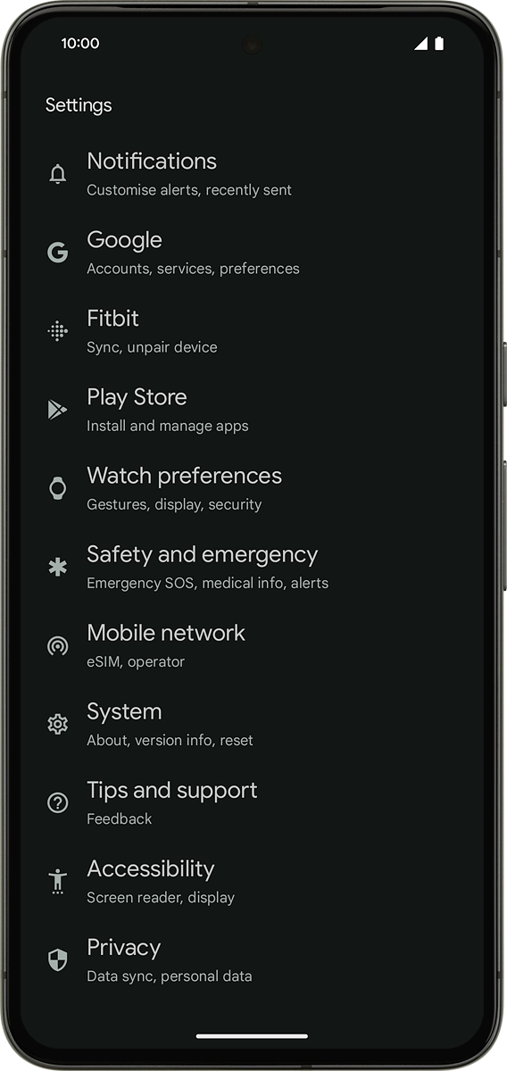 On your phone: Press Mobile network.