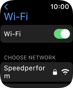 Press the required Wi-Fi network.
