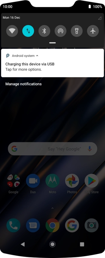 Press Tap for more options..