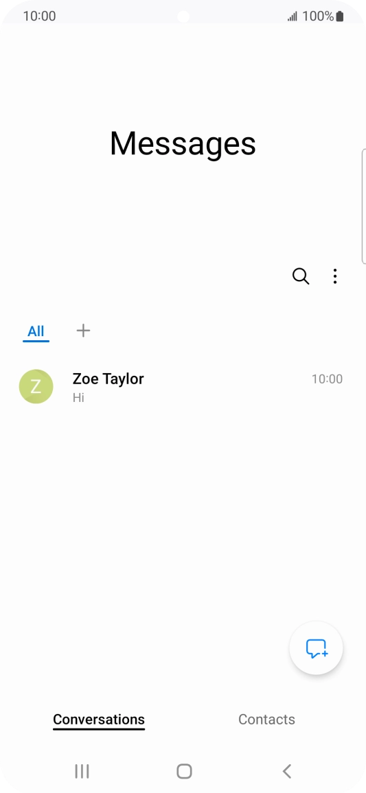 Press the new message icon.