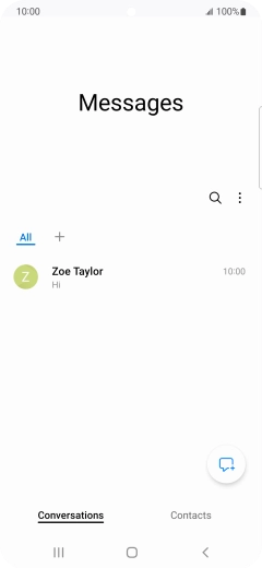 Press the new message icon.