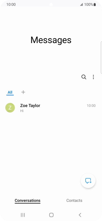 Press the new message icon.