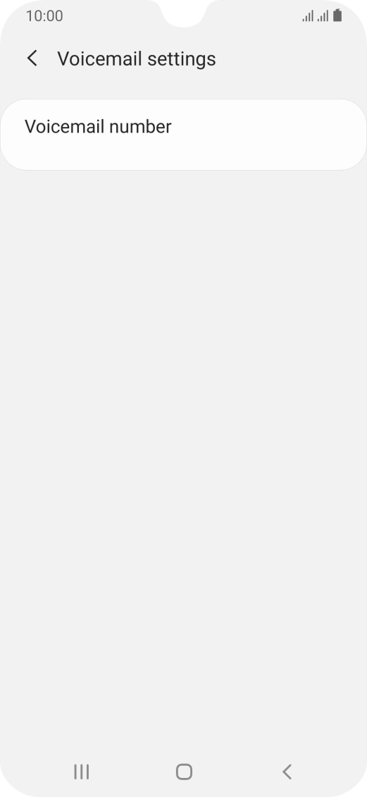 Press Voicemail number.