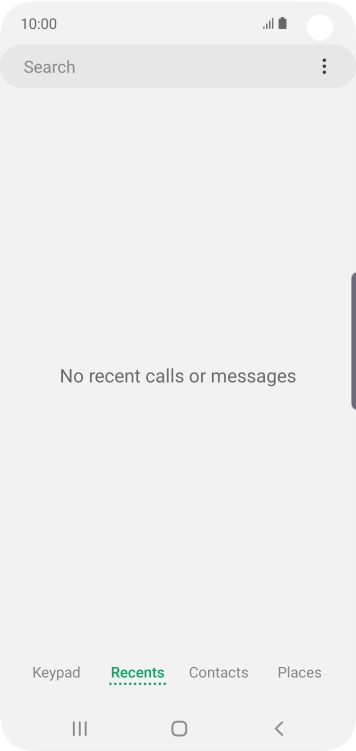 Press the menu icon.