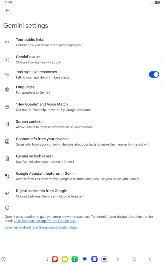 Follow the instructions on the screen to select the required settings.