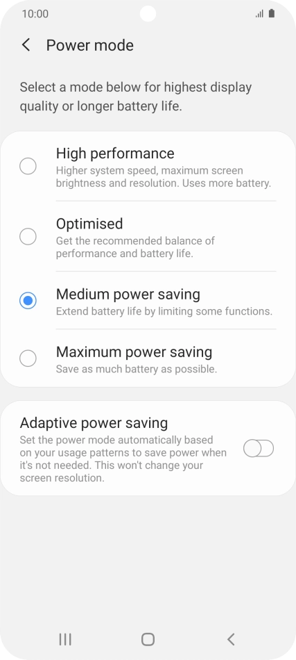 Press the Home key to return to the home screen.