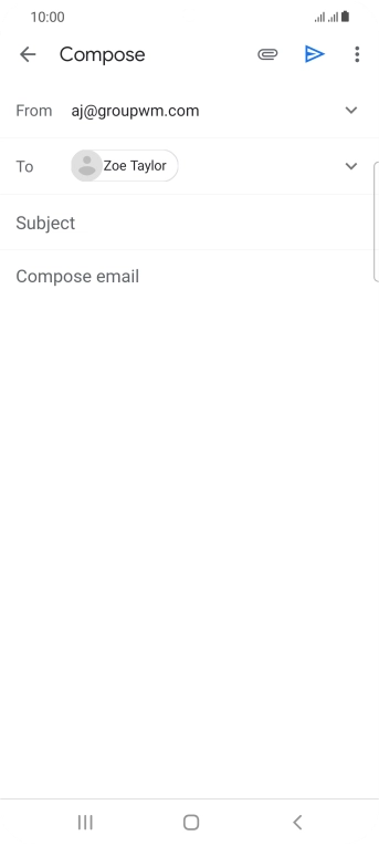 Press Subject and key in the required subject.