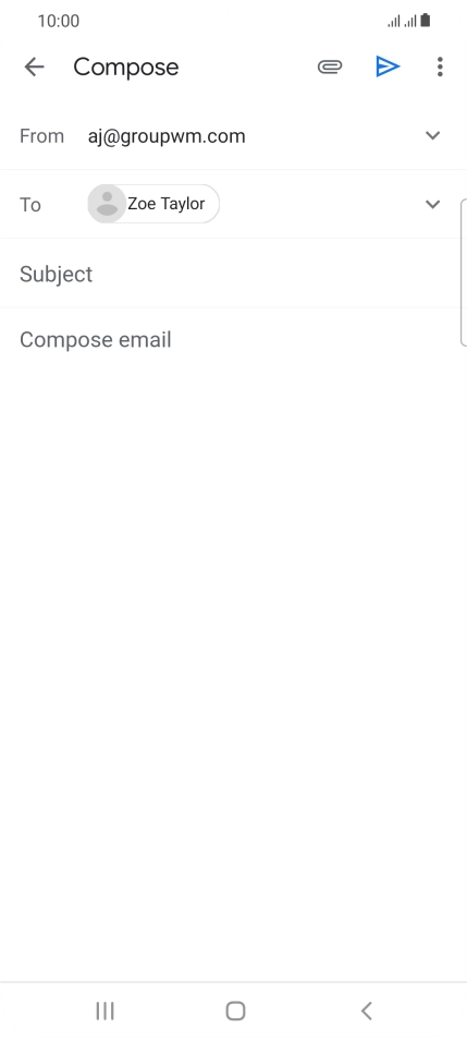 Press Subject and key in the required subject.
