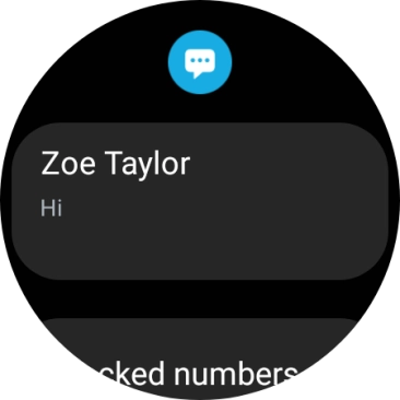 Press the required text message to read it.