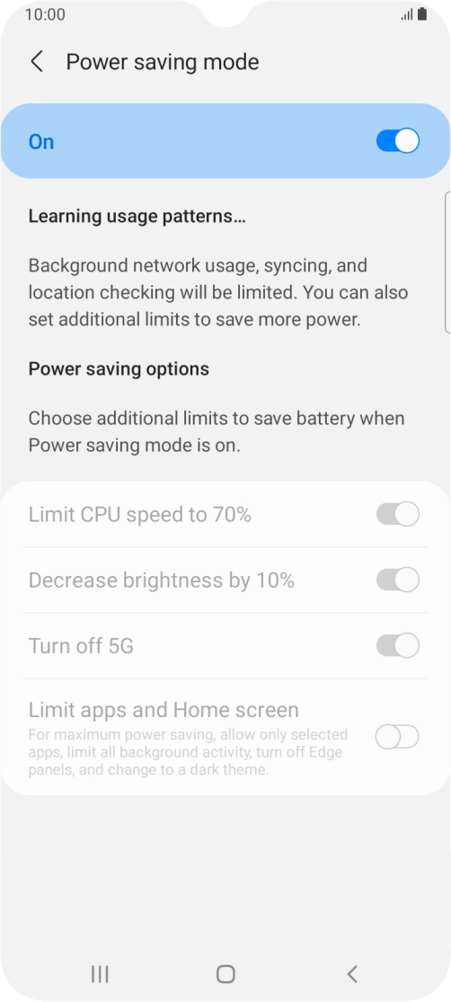 Press the Home key to return to the home screen.