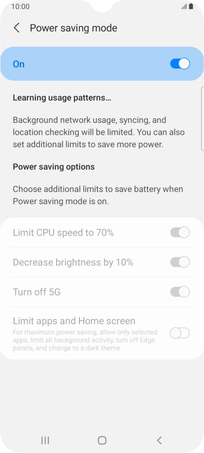 Press the Home key to return to the home screen.