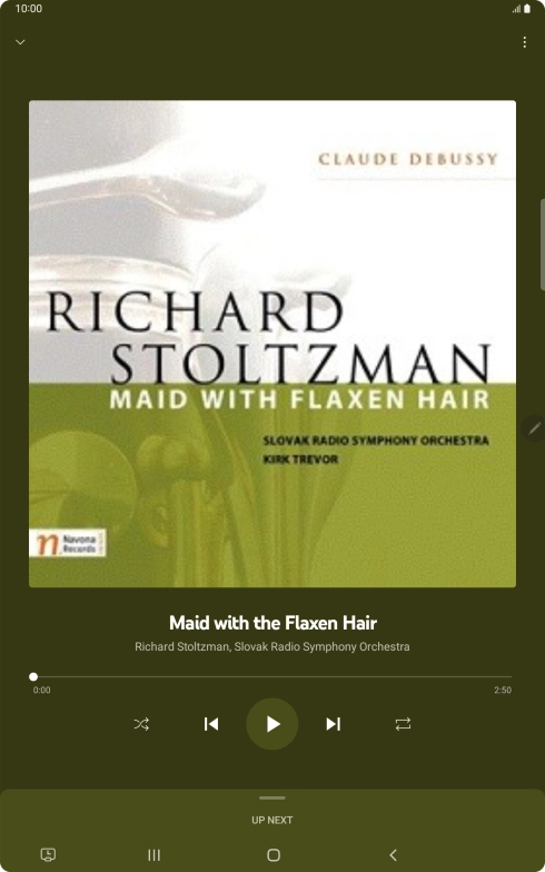 Press arrow right to go to the next audio file.