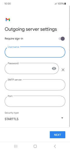 Press the field below 