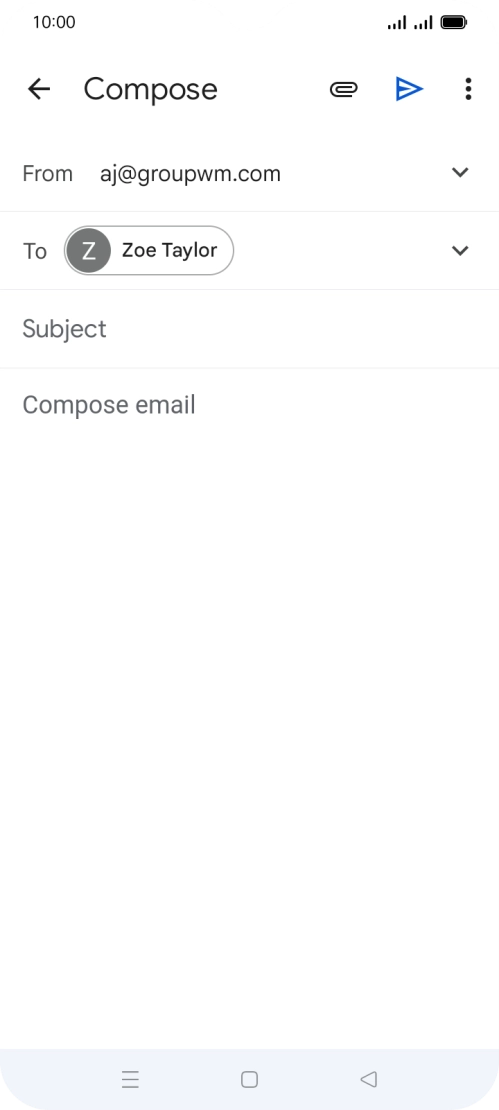 Press Subject and key in the required subject.