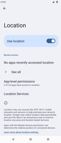 Press App-level permissions.