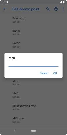 Key in 33 and press OK.