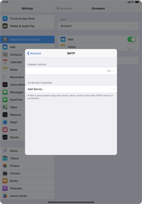 Press the field below 