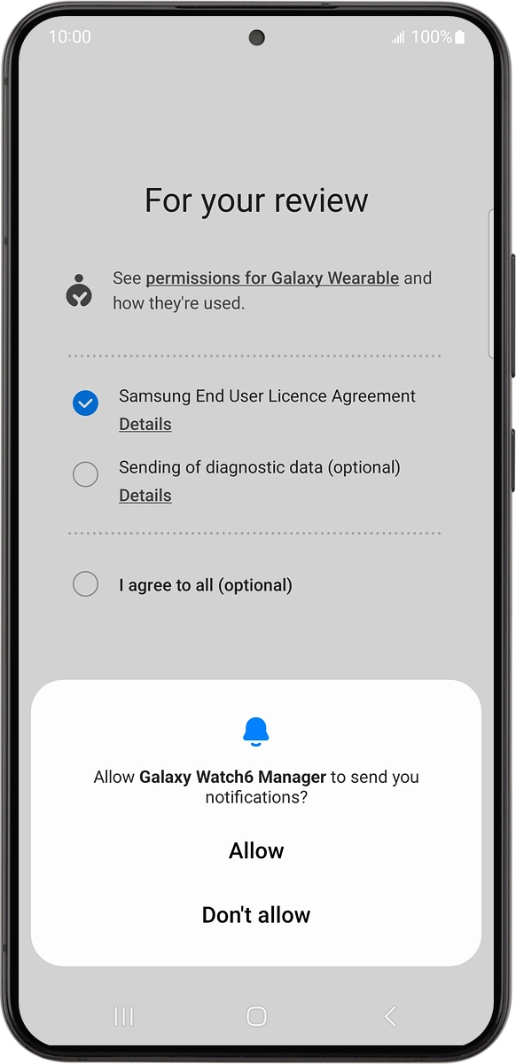 On your phone: Press Allow.