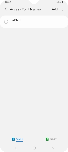 Press the required SIM.