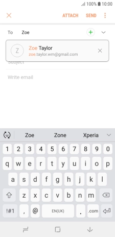 Press the required contact.