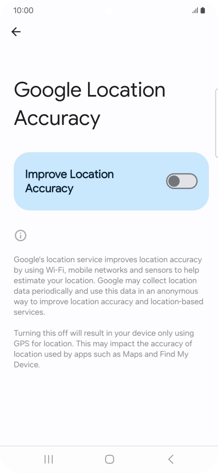 If you press the indicator next to 