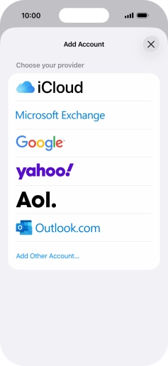 Press Add Other Account....