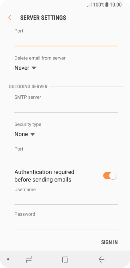 Press the drop down list below 