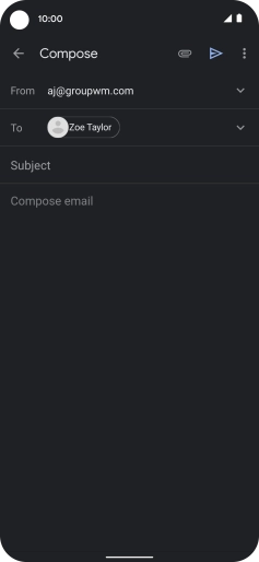 Press Subject and key in the required subject.