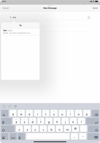 Press the required contact.