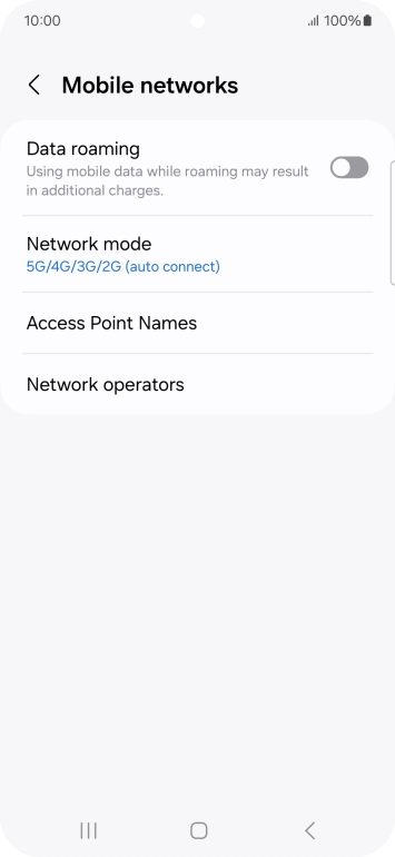 Press Access Point Names.