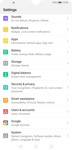 Press Users & accounts.