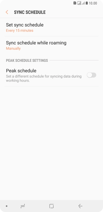 Press the Home key to return to the home screen.