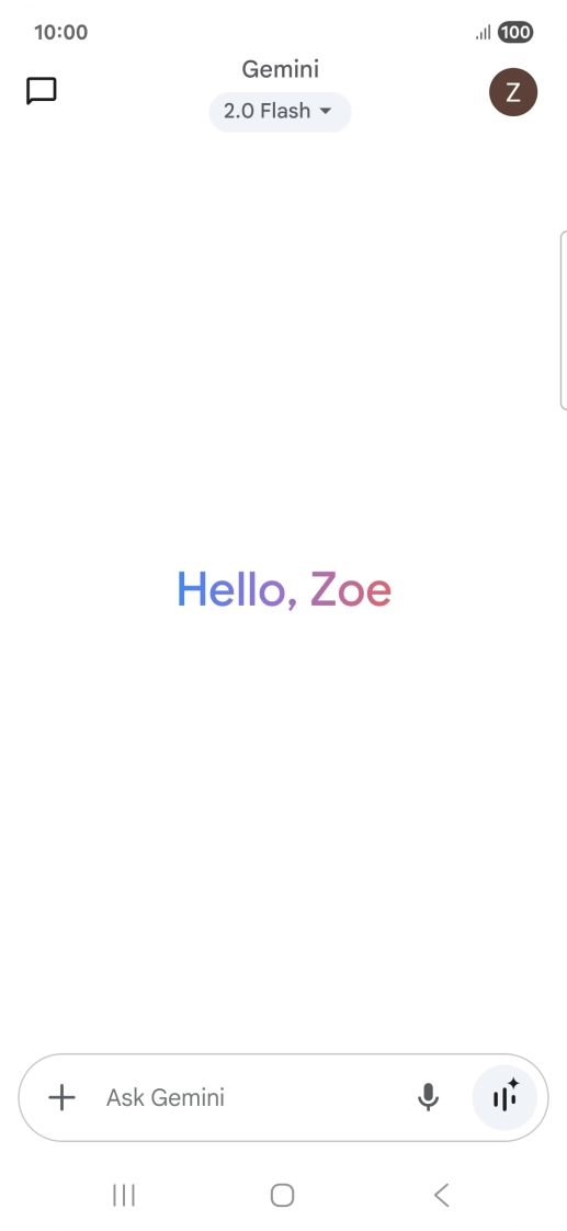 Press the profile icon.