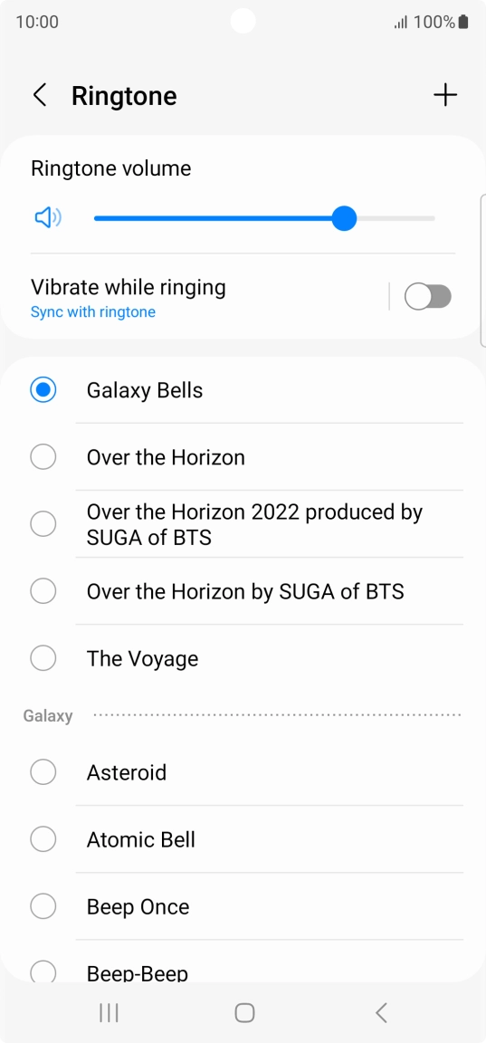 Press the required ring tones to hear them.