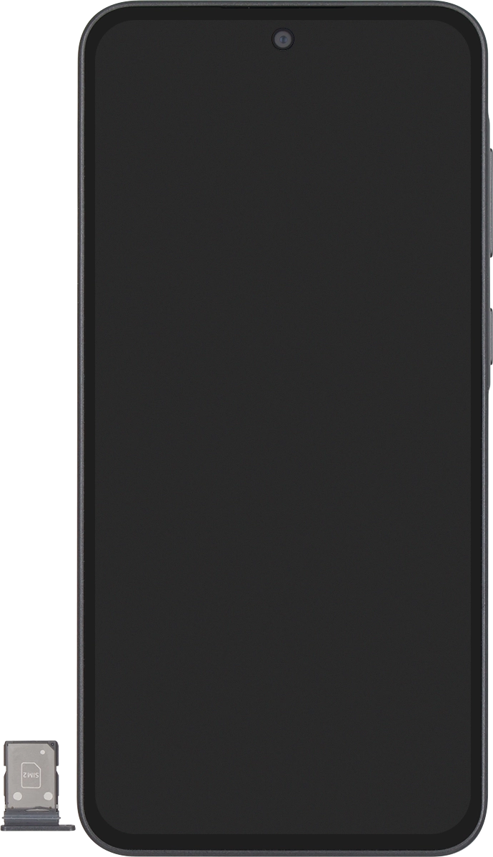 Turn your SIM as illustrated in the second SIM holder and place it in the SIM holder.