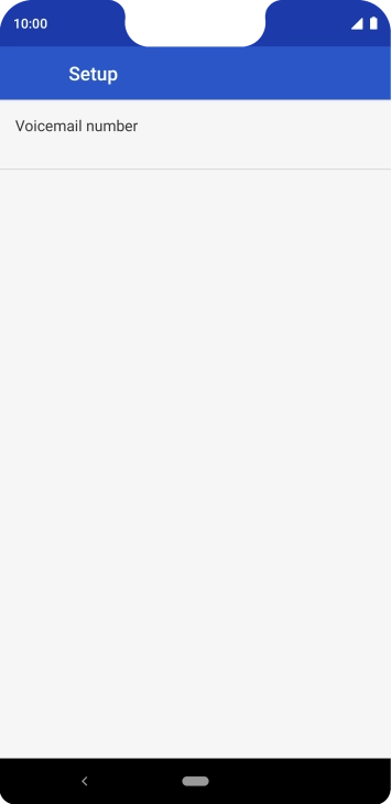 Press Voicemail number.