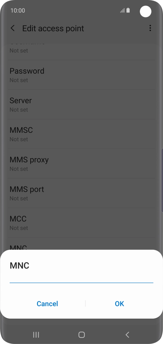 Key in 33 and press OK.