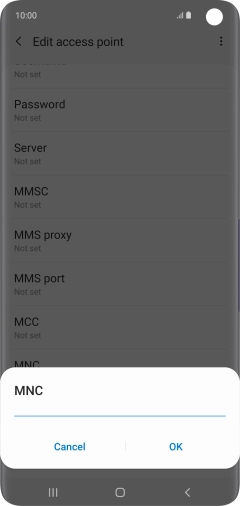 Key in 33 and press OK.
