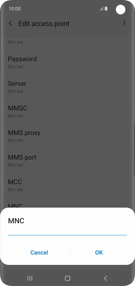 Key in 33 and press OK.
