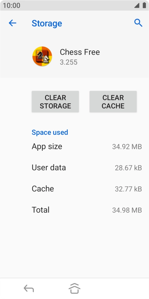 Press CLEAR CACHE.