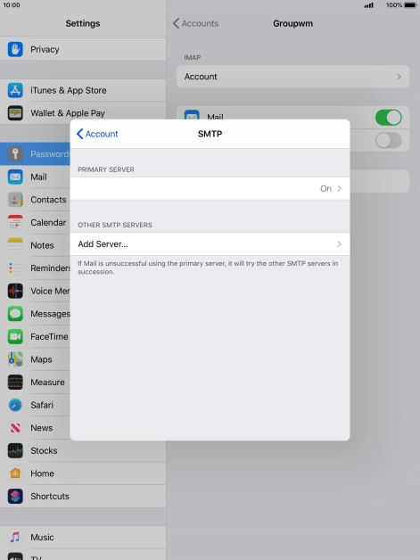 Press the field below 