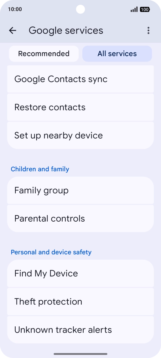 Press Find My Device.